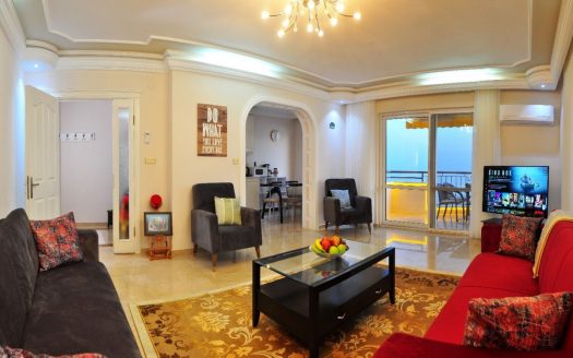Alanya/ möblierte Wohnung mit Meerblick
