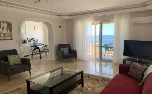 Alanya/ möblierte Wohnung mit Meerblick
