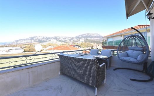 Alanya-Kargıcak/ Möblierte Duplexvilla mit Panoramablick