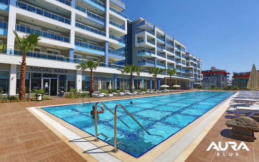 Alanya-Kestel/ Möblierte Wohnung in Strandnähe & Luxusresidenz